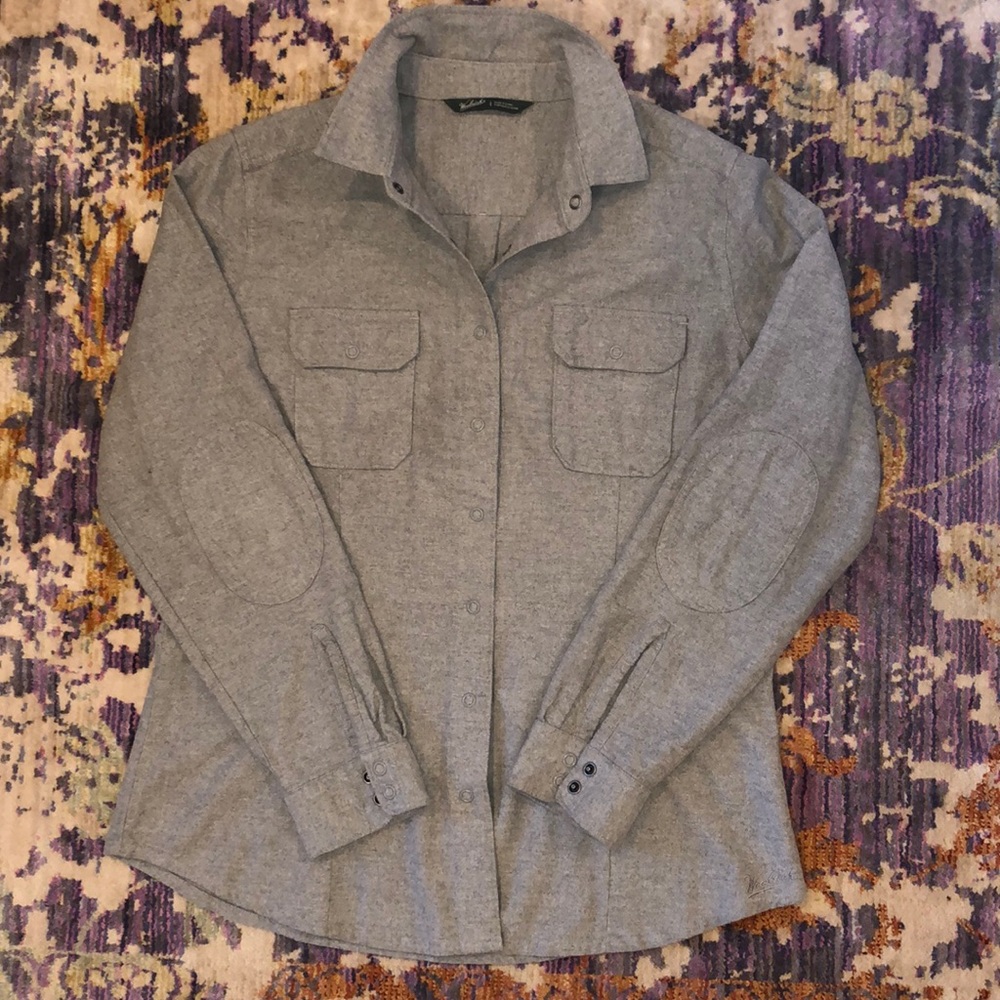Woolrich twilight heather heavy cotton flannel.